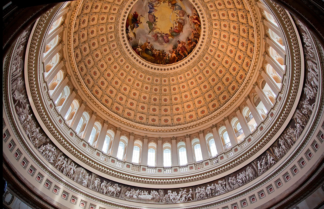 Interior of the United States Capitol rotunda
